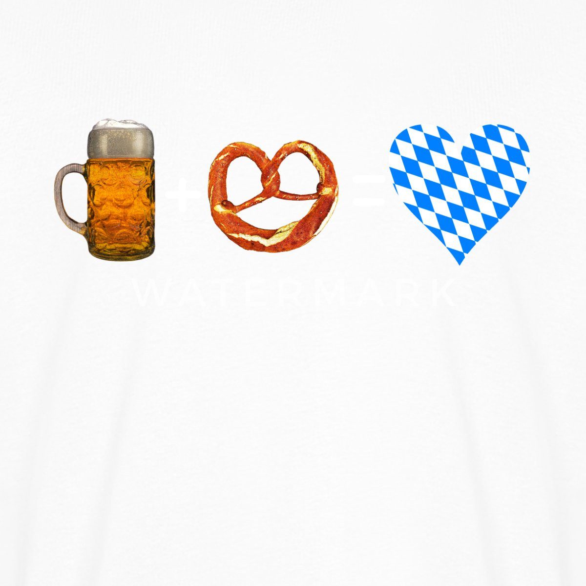 Spreadshirt T-Shirt Bier Und Breze Bayern Volksfest Männer Premium T-Shirt (1-tlg)
