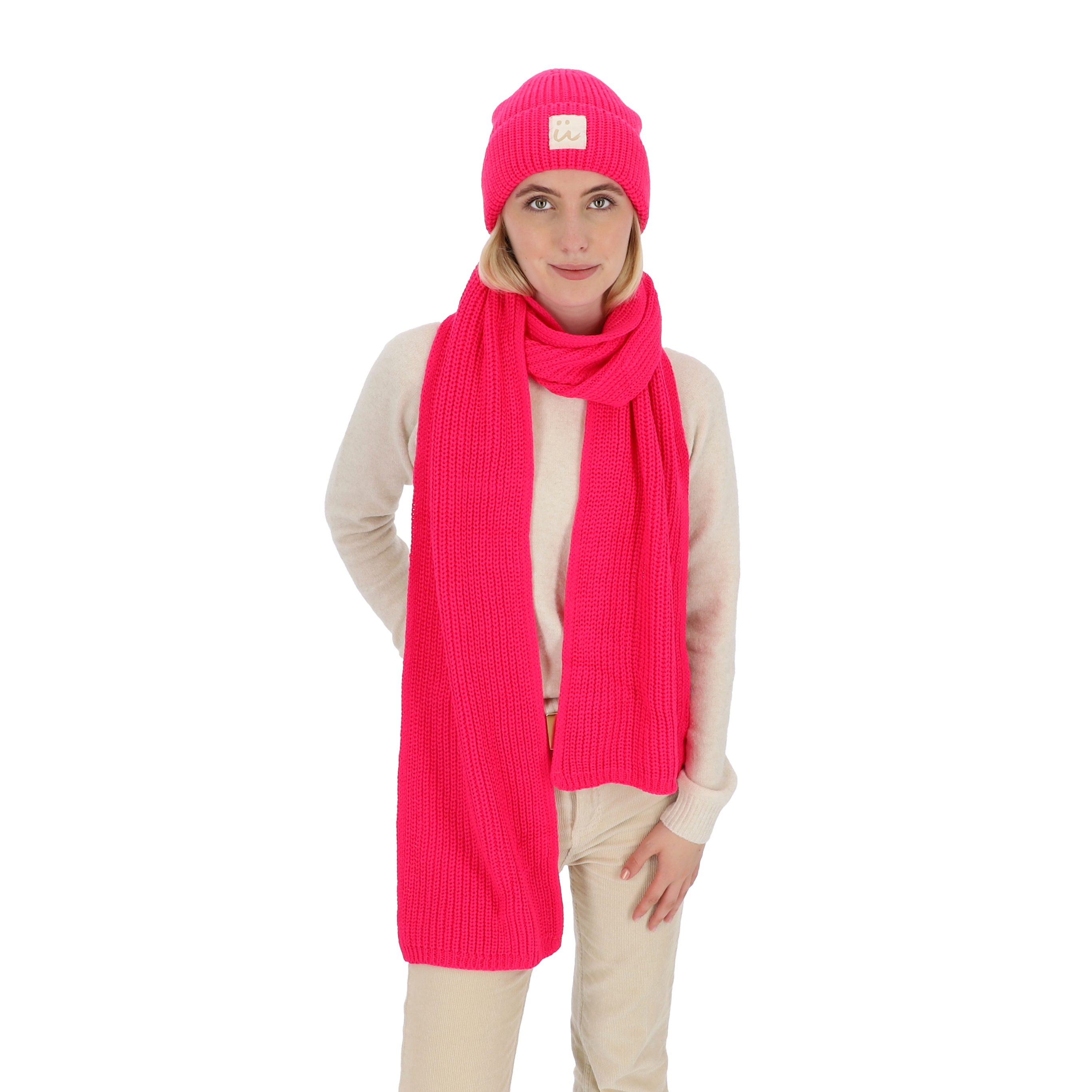 halsüberkopf Accessoires Modeschal Strickschal mit Rippe, günstig online kaufen