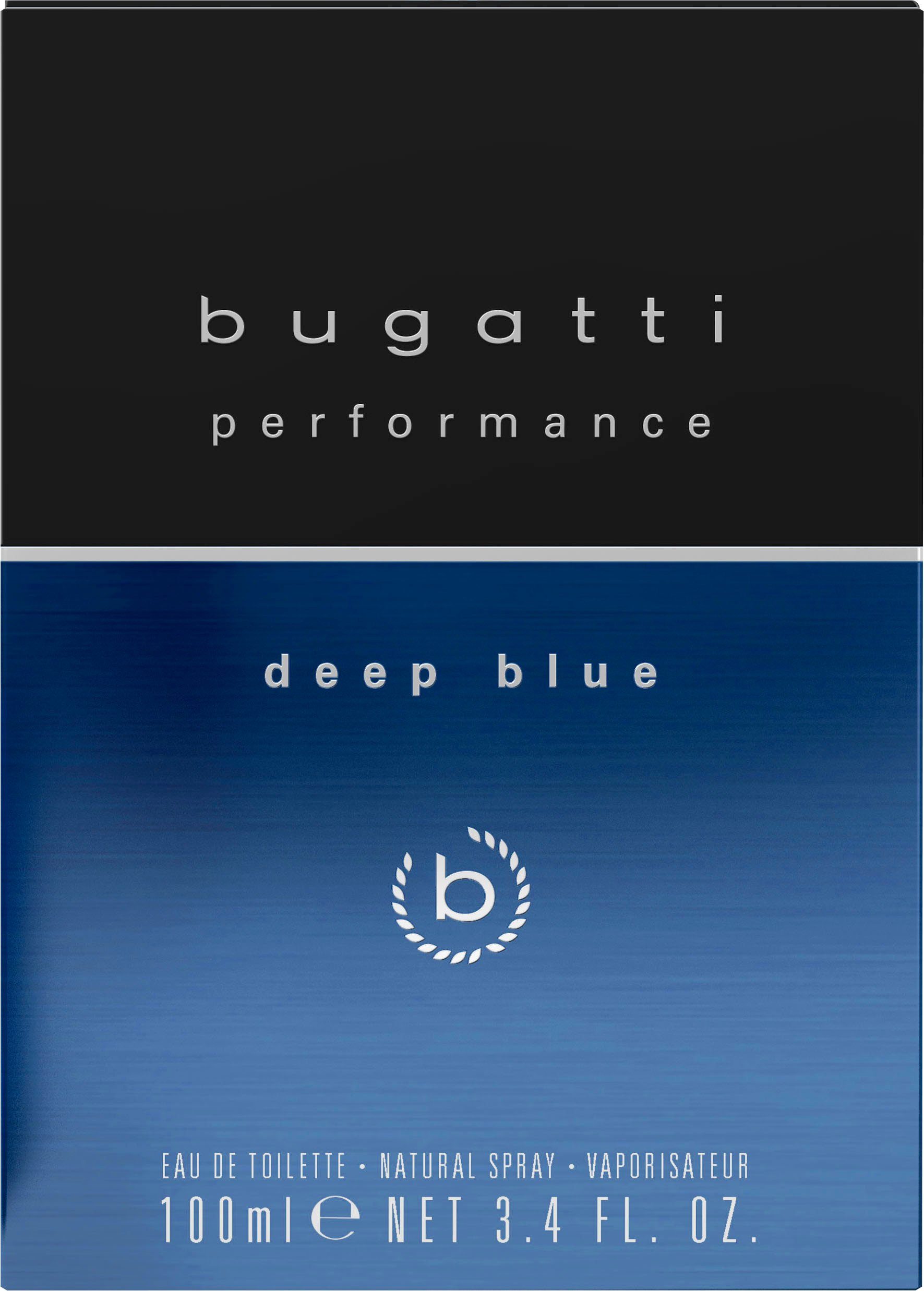 bugatti Eau de Toilette 100ml Deep Performance BUGATTI Blue EdT