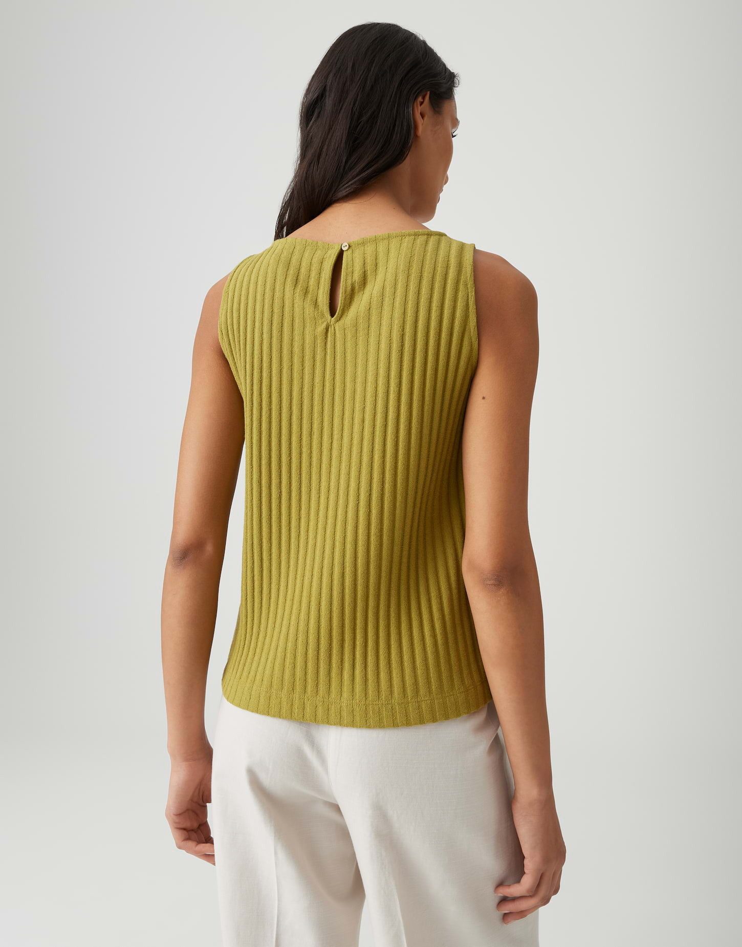 OPUS Shirttop IPOMA SLIT Regular in Rippstruktur