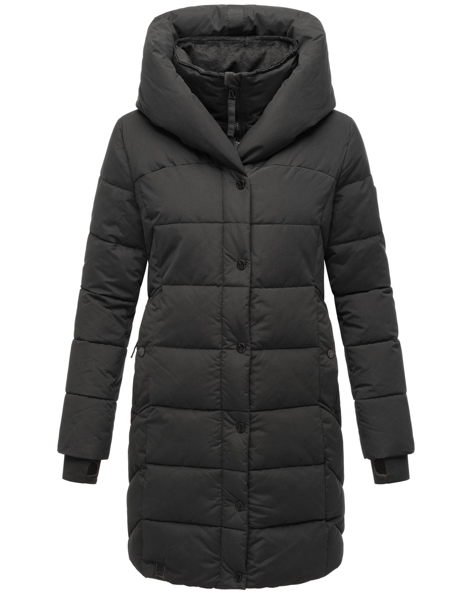 Navahoo Steppmantel Knutschilein Stylischer Damenmantel mit abnehmbarem Fleece-Kragen