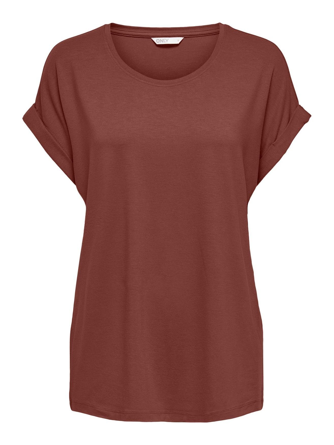 ONLY T-Shirt "ONLMOSTER S/S O-NECK TOP NOOS JRS", mit Aufschlag am Arm günstig online kaufen