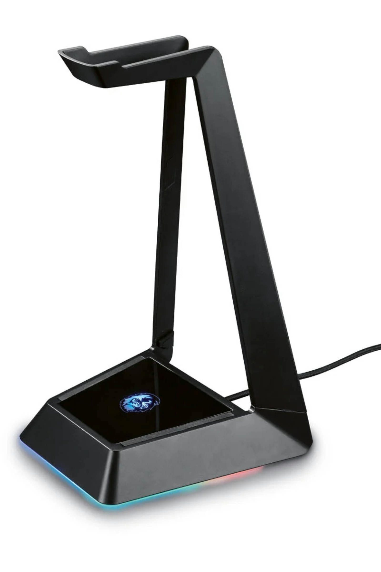 SilverCrest Headset-Halterung Gaming Headset Halter Kopfhöerhalteung Beleuchtung mit USB Anschluss, (Rutschfeste Stand- und Ablagefläche für stabilen Halt)