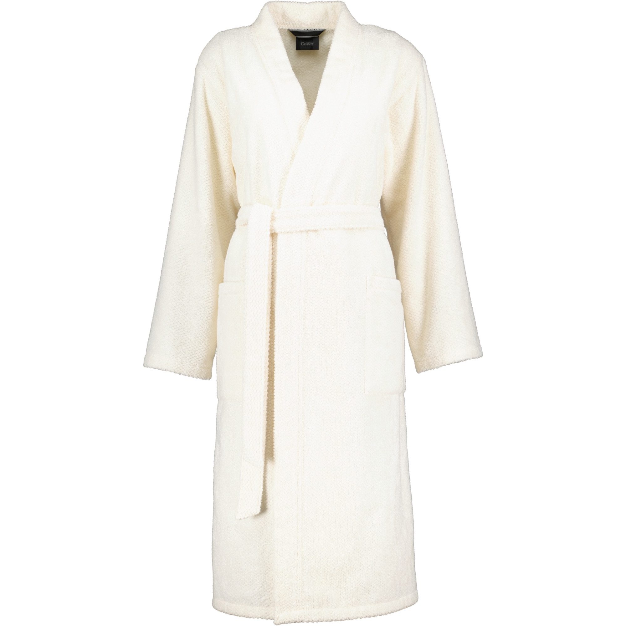 Cawö Damenbademantel Pure 5222 Kimono Frottier, Kimono, 100% Baumwolle