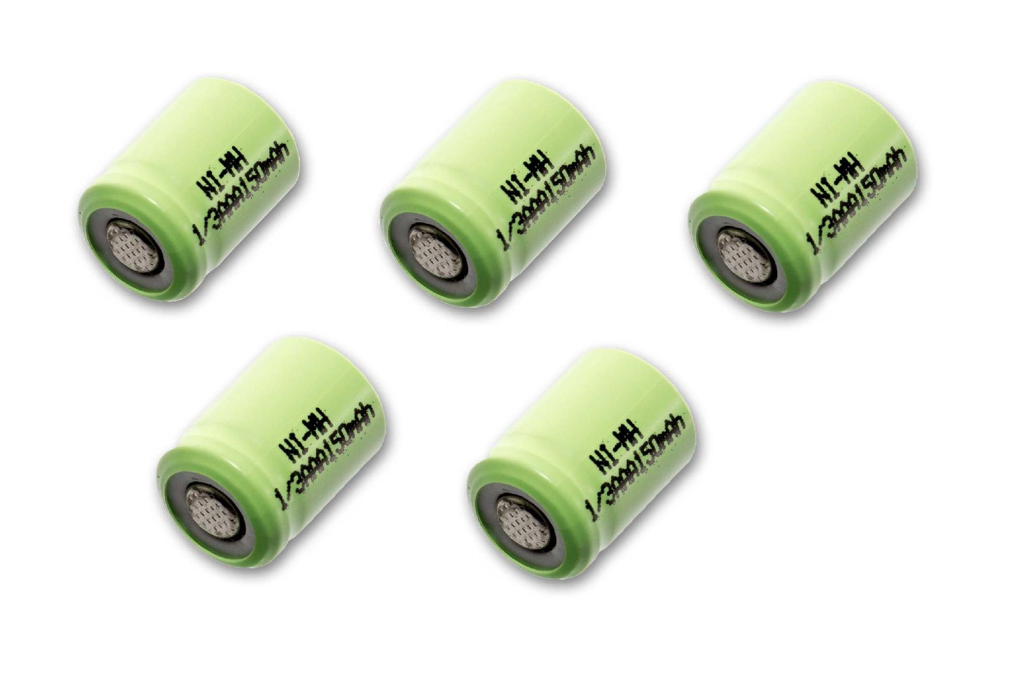 vhbw Akku Ersatz für 1/3AAA für Haushalt / verschiedenes (150mAh, 1,2V, NiMH) 150 mAh