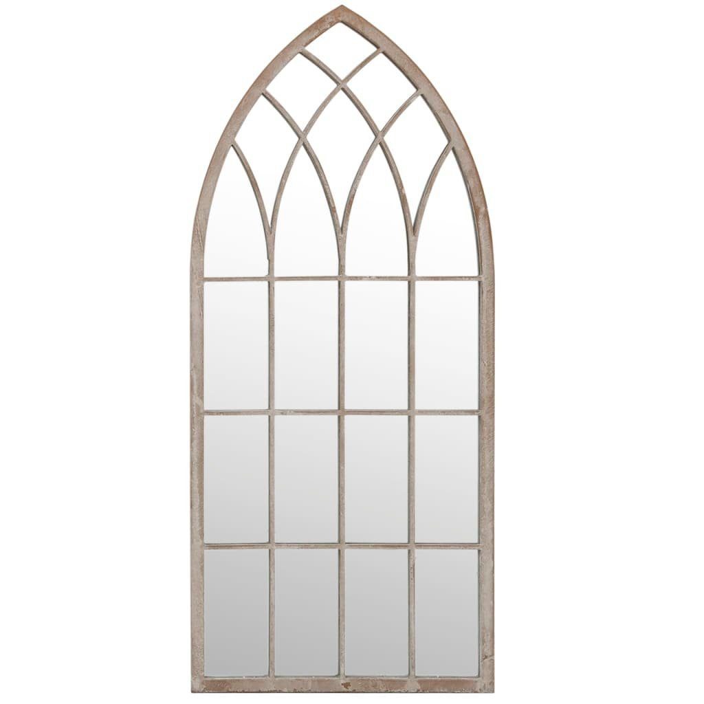 vidaXL Spiegel 100 x 45 cm Spiegel Garten Fenster Vintage Optik Sand 100x45 cm Eisen