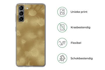 MuchoWow Handyhülle Gold - Farbe - Abstrakt, Phone Case, Handyhülle Samsung Galaxy S21, Silikon, Schutzhülle