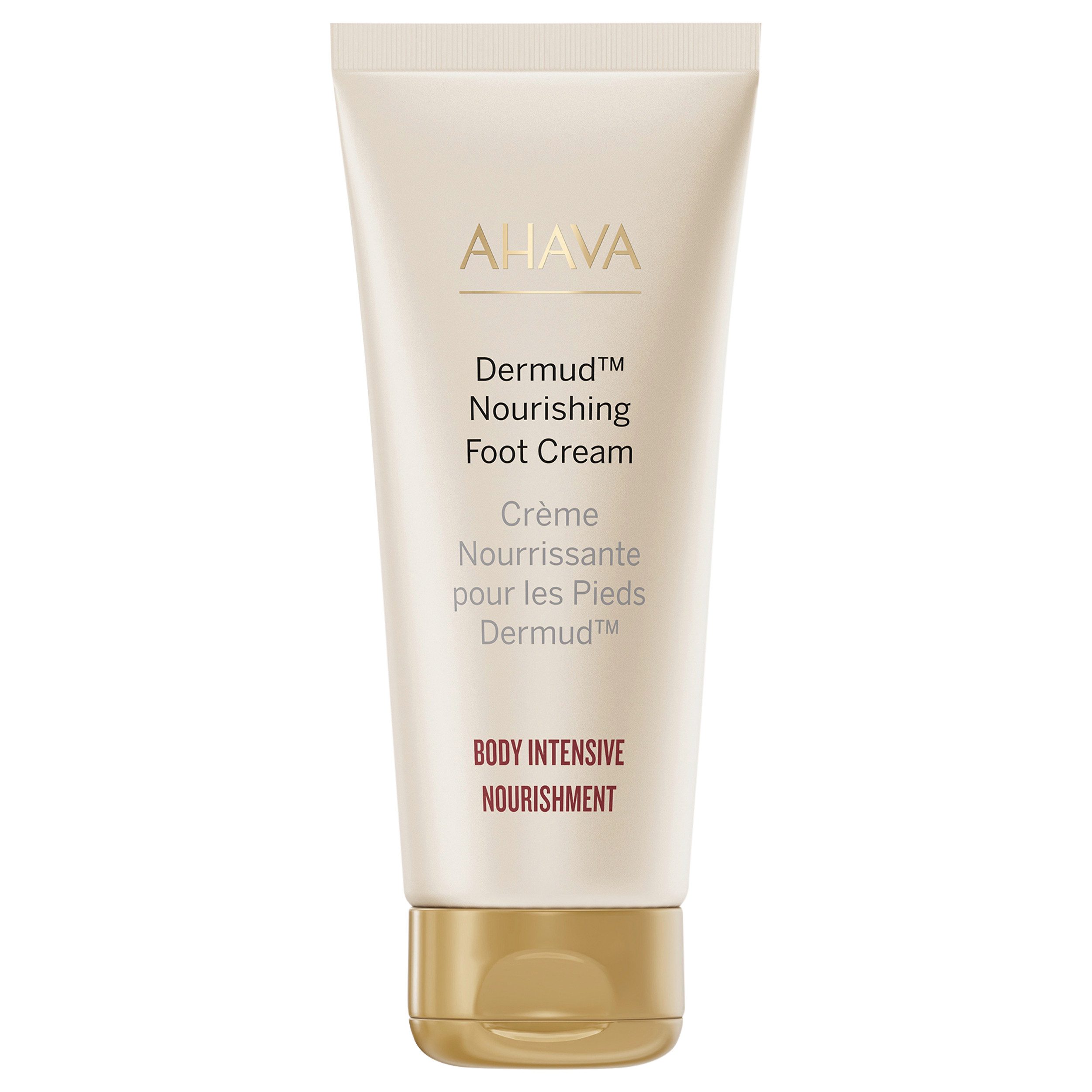 AHAVA Fußcreme DERMUD NOURSHING FOOD CREAM, für trockene, beanspruchte Füße, mit Sheabutter