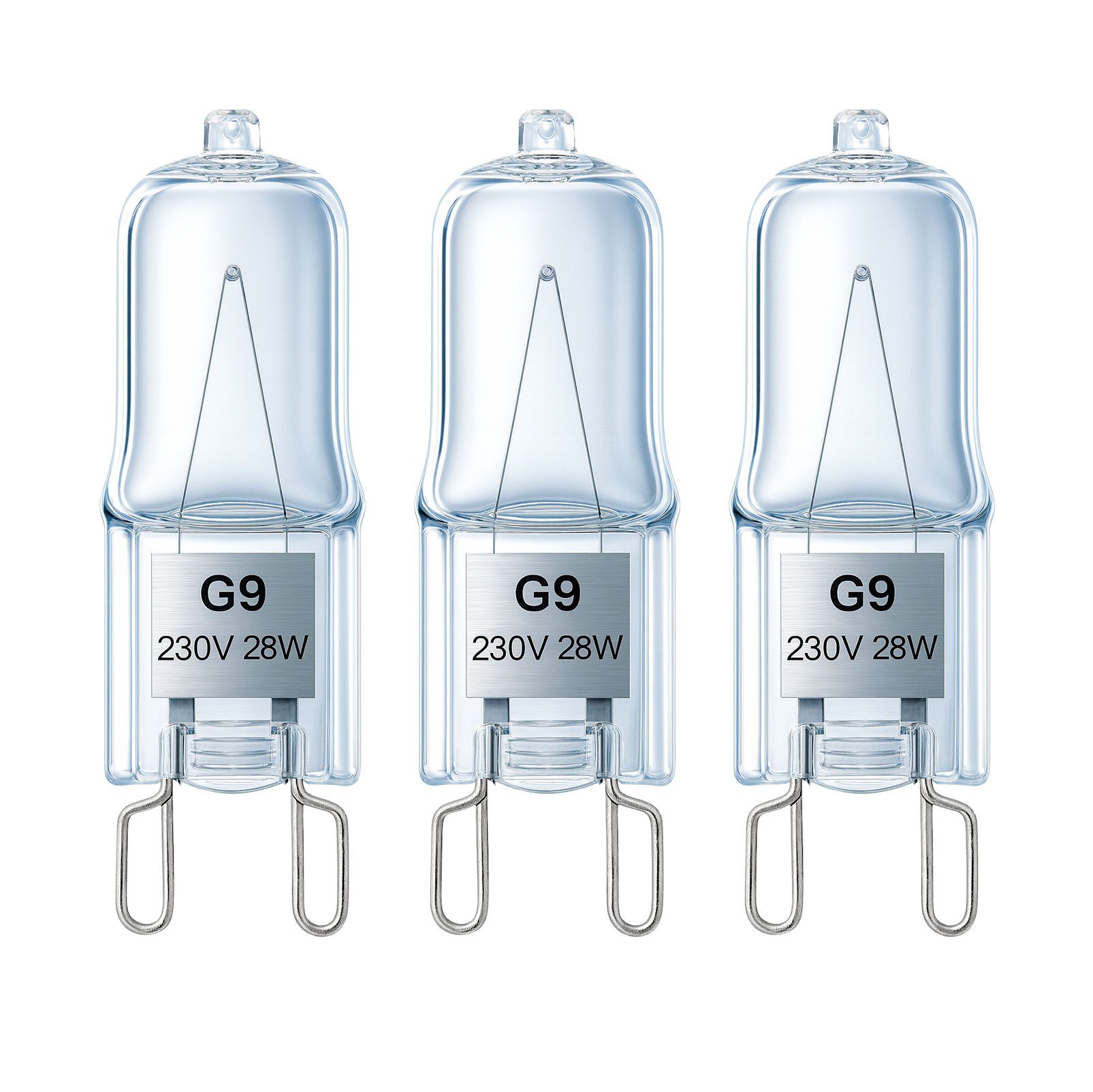 VABIONO Ersatzlampenbox Stecksockellampe G9 Stiftsockellampe Stiftsockellampen Lampe, G9, 1 St., Warm weisses Licht, Kostenloser Versand