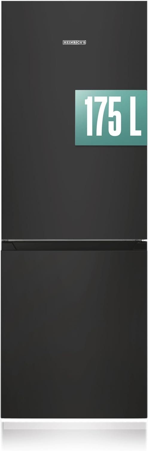 Heinrich´s Kühl-/Gefrierkombination HKS 3091 SW, 143 cm hoch, 49.5 cm breit, Kühlschrank 175 Liter 4 Sterne GefrierfachTüranschlag wechselbar