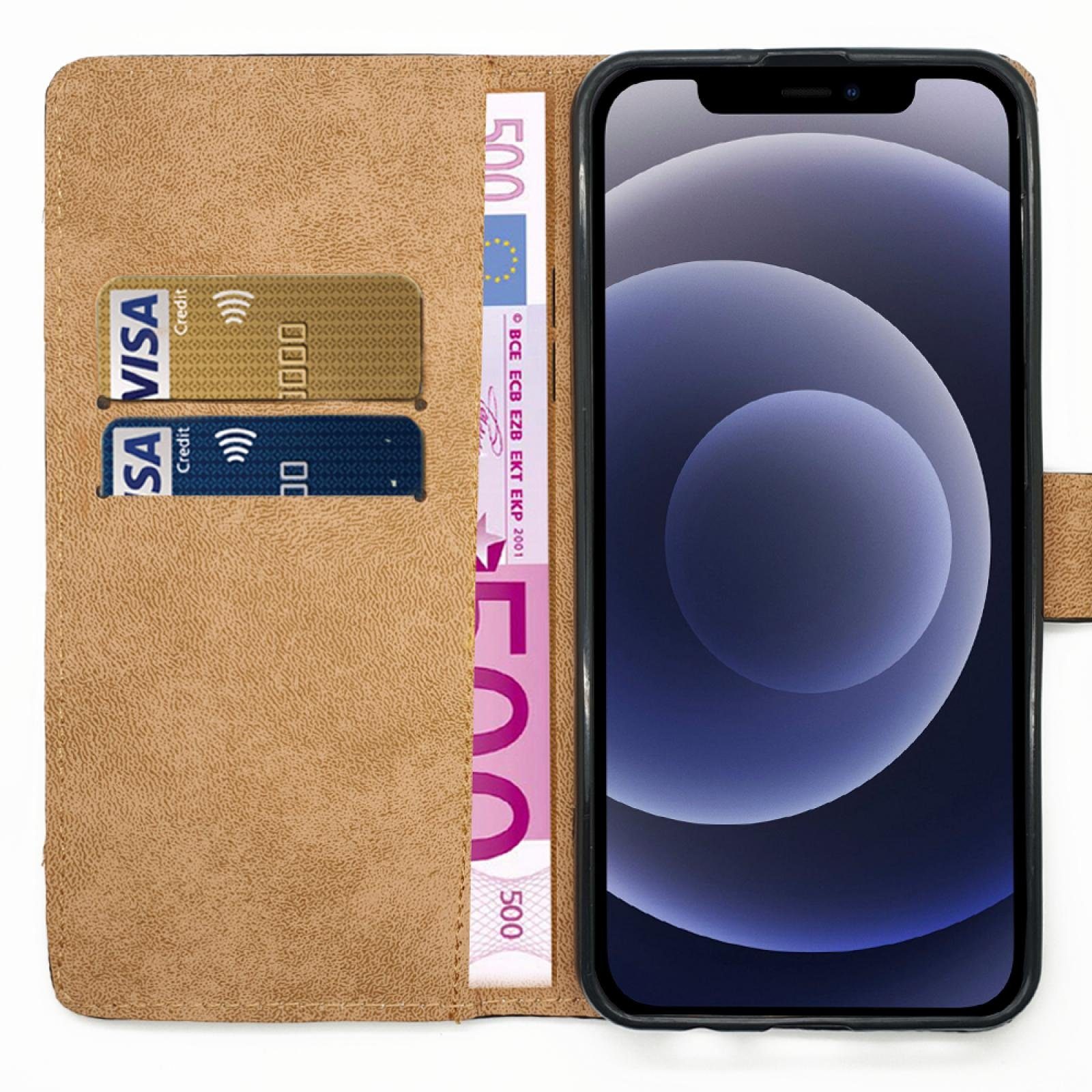 Numerva Handyhülle Bookstyle Etui Handytasche für Apple iPhone 17 Pro Max, Schutzhülle Klapphülle Flip Cover Schwarz – Bild 2 von 5