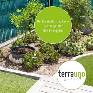 TerraUno Rasenkante Kunststoff Rasenkante - Länge: 24 Meter I Mit