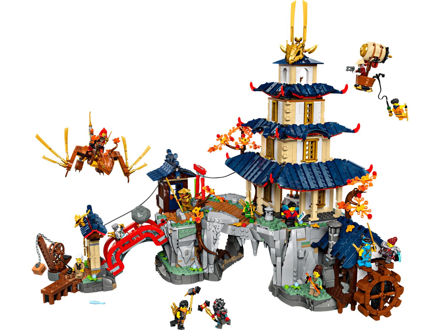 LEGO® NINJAGO 71814 Turnier-Tempelstadt Spielbausteine, (Set, 3489 St., Set)
