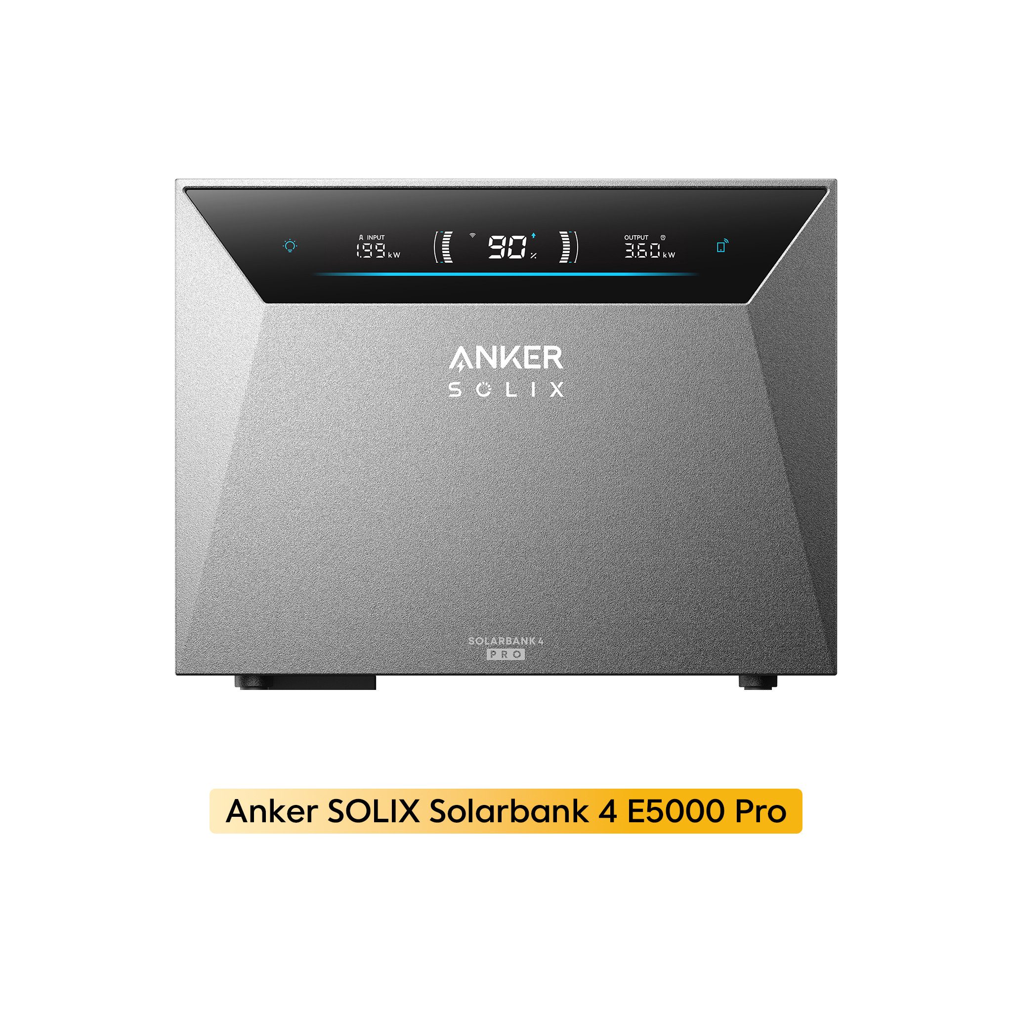 Anker Balkonkraftwerk Anker SOLIX Solarbank 4 E5000 Pro 5kWh All-in-One Stromspeicher, 2500 W, (2500 W PV-Speicher, mit Notstromfunktion, erweiterbar bis 30kWh), für Balkonkraftwerk und Photovoltaik
