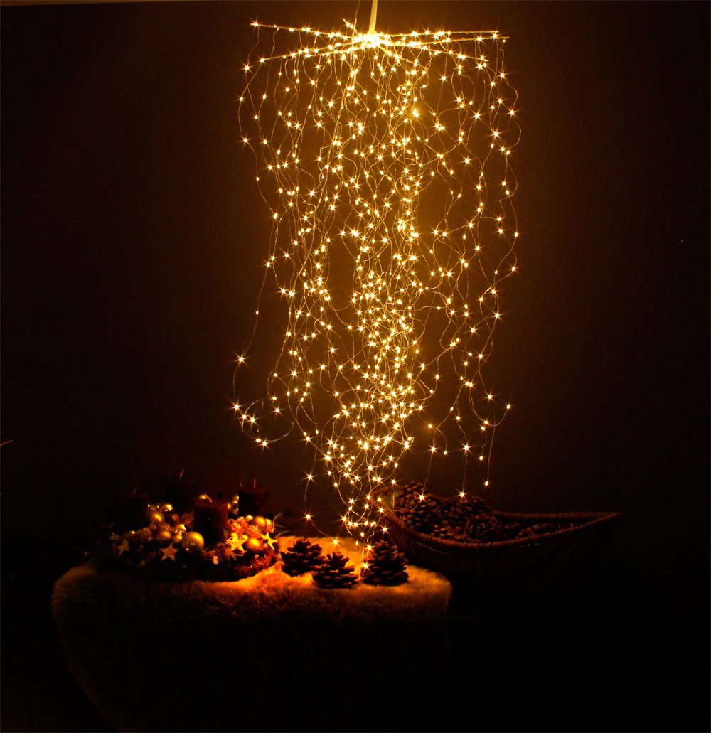 Arnusa LED-Lichtervorhang Sternenschauer LED Lichterbündel zum Aufhängen We günstig online kaufen