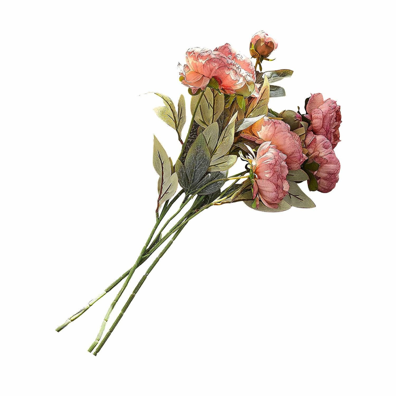 Kunstblume Deko-Blume 3er Set Gilgandra rosa/grün, günstig online kaufen