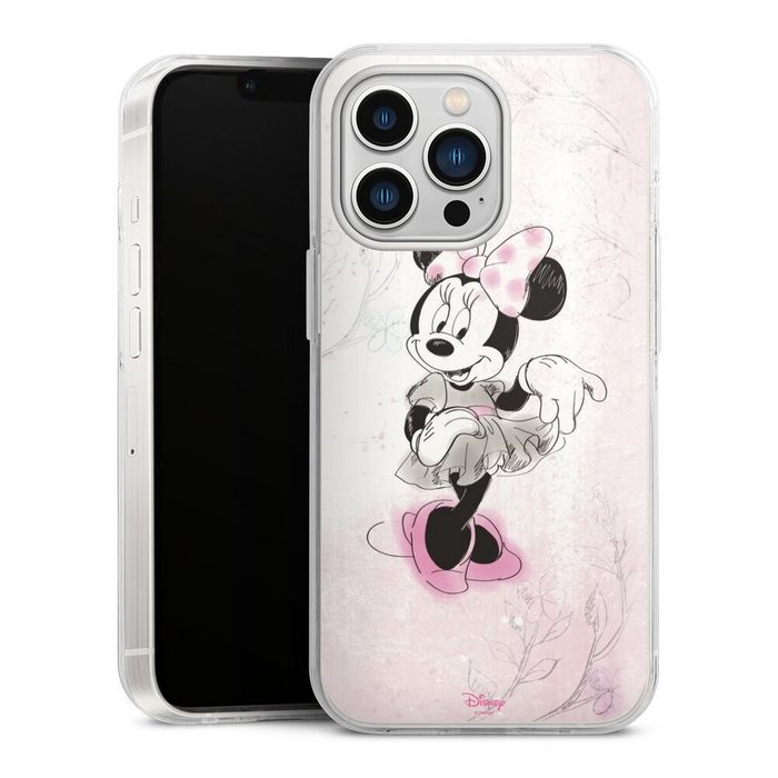 DeinDesign Handyhülle Minnie Mouse Disney Vintage Minnie Watercolor Apple iPhone 13 Pro Hülle Bumper Case Handy Schutzhülle