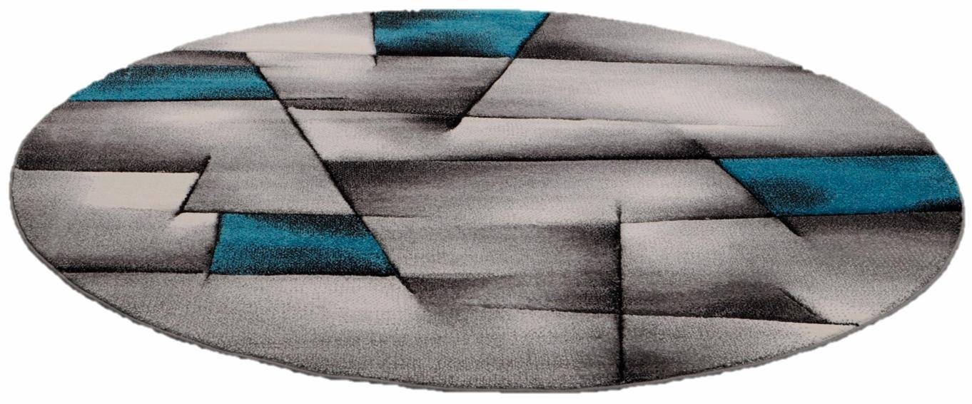 Teppich »BRILLIANCE«, , rund, Höhe 13 mm, Handgearbeiteter Konturenschnitt Teppich »BRILLIANCE«, , rund, Höhe 13 mm, Handgearbeiteter Konturenschnitt