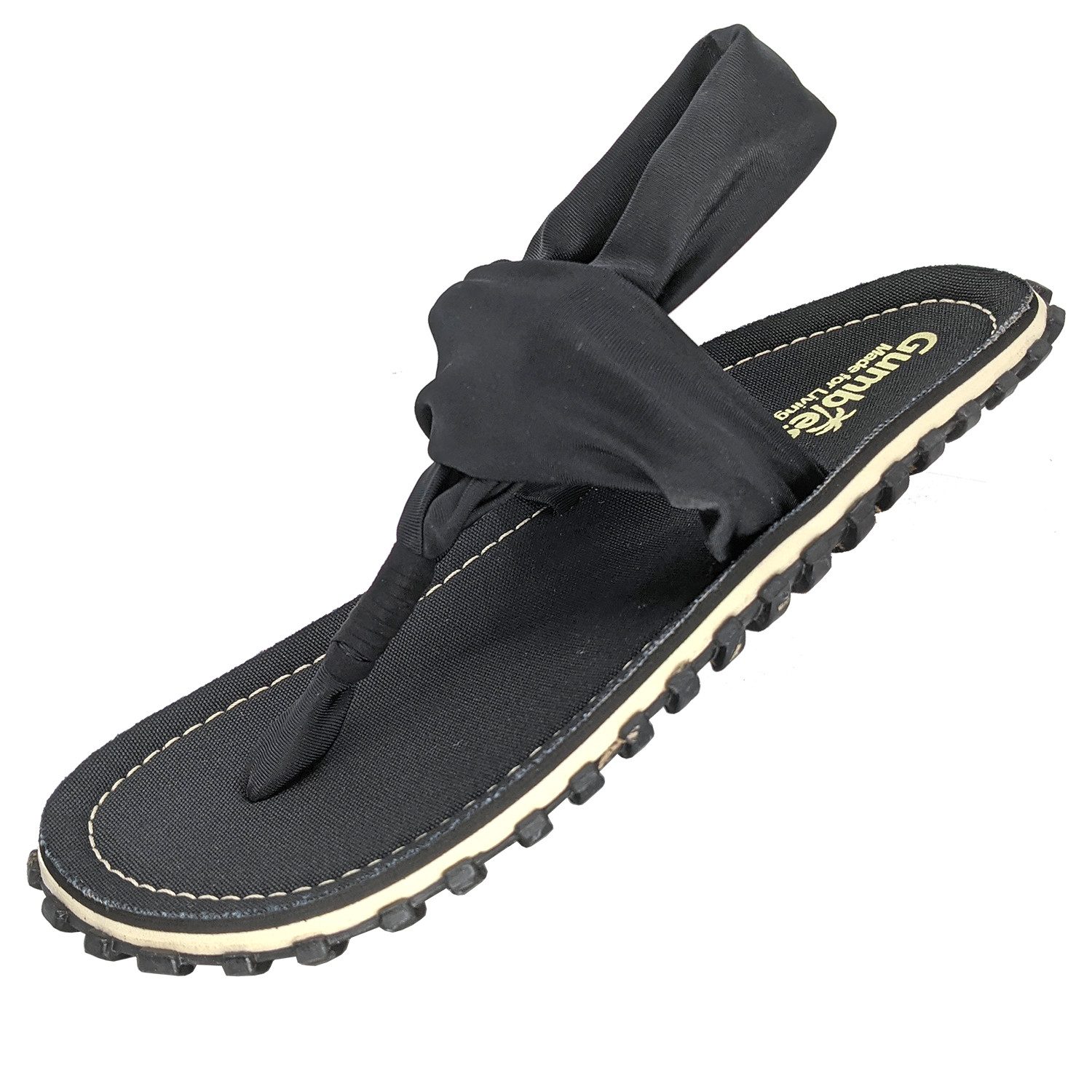 Gumbies Slingback in Only Black Riemchensandalette aus recycelten Materialien hergestellt, stabile Gummisole
