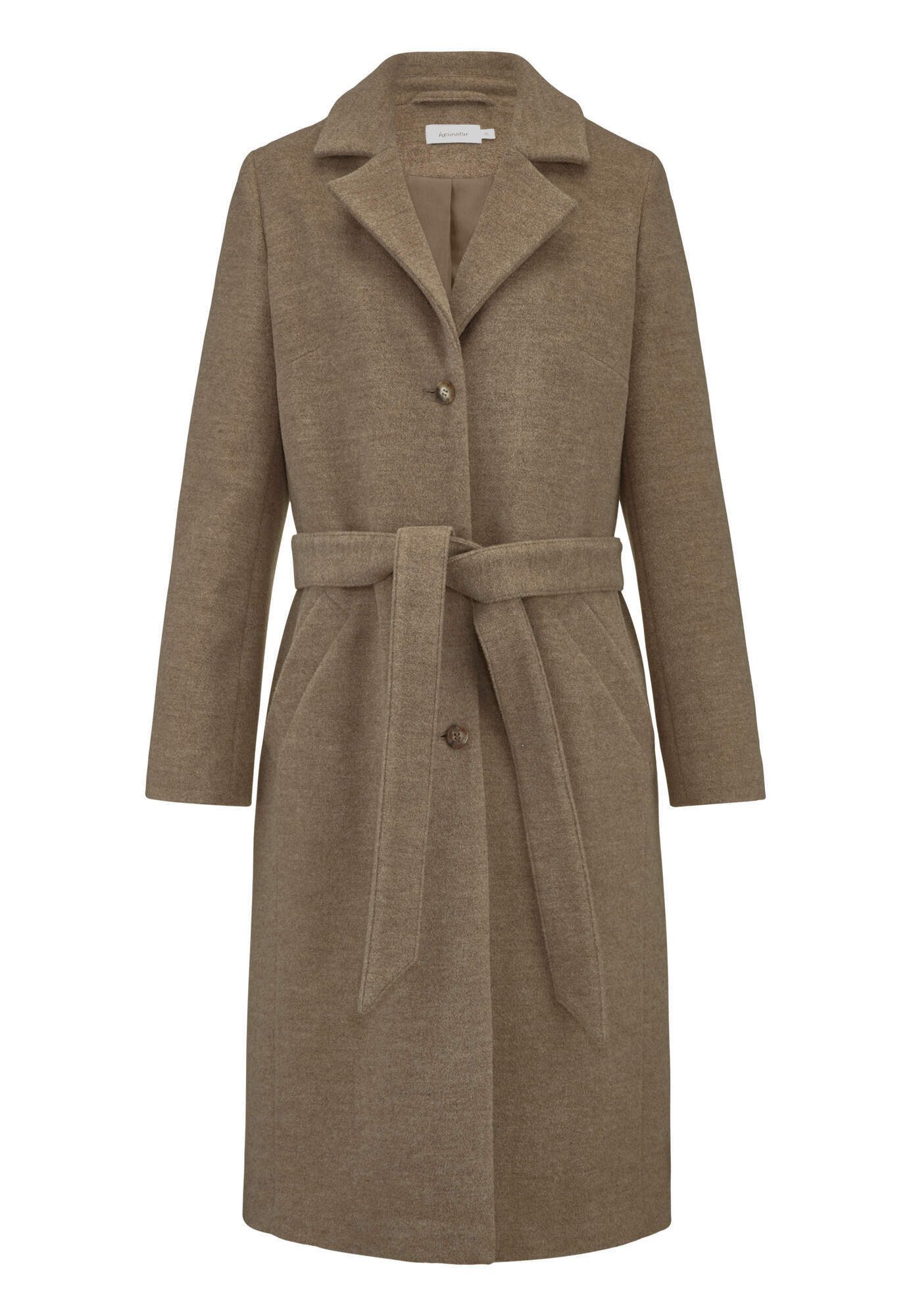 Hessnatur Wintermantel aus reiner Bio-Merinowolle (1-tlg) günstig online kaufen