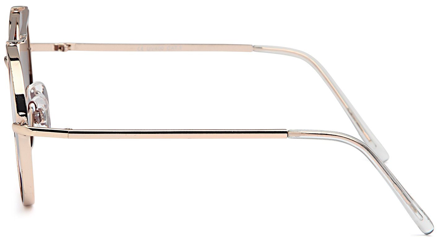 styleBREAKER Sonnenbrille Piloten Sonnenbrille mit dickem Metallrahmen (1-St)