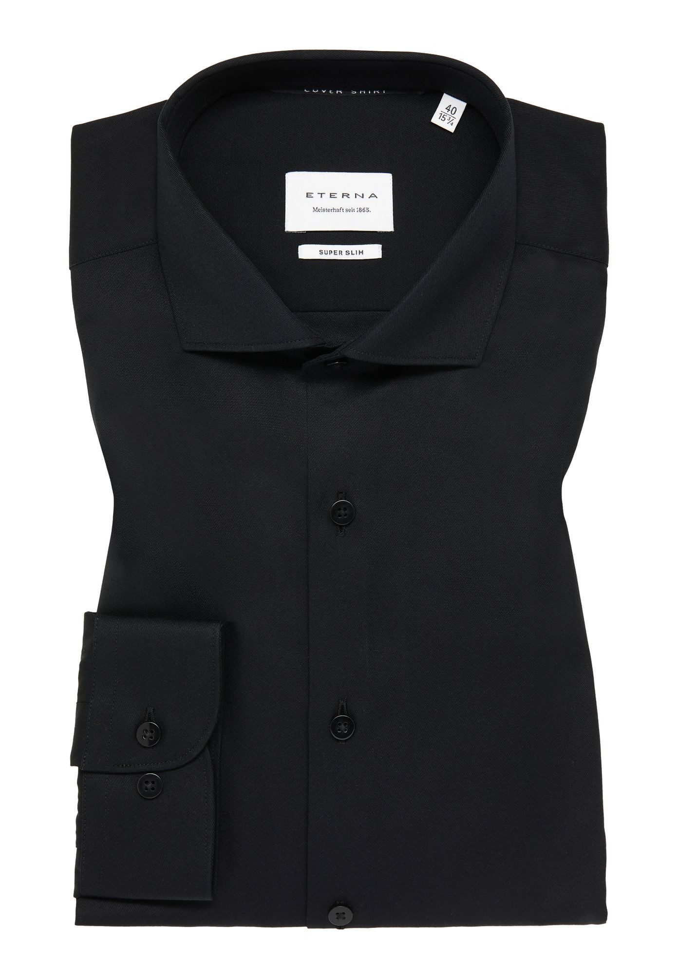 Eterna Langarmhemd Super Slim sehr schmalHaifisch