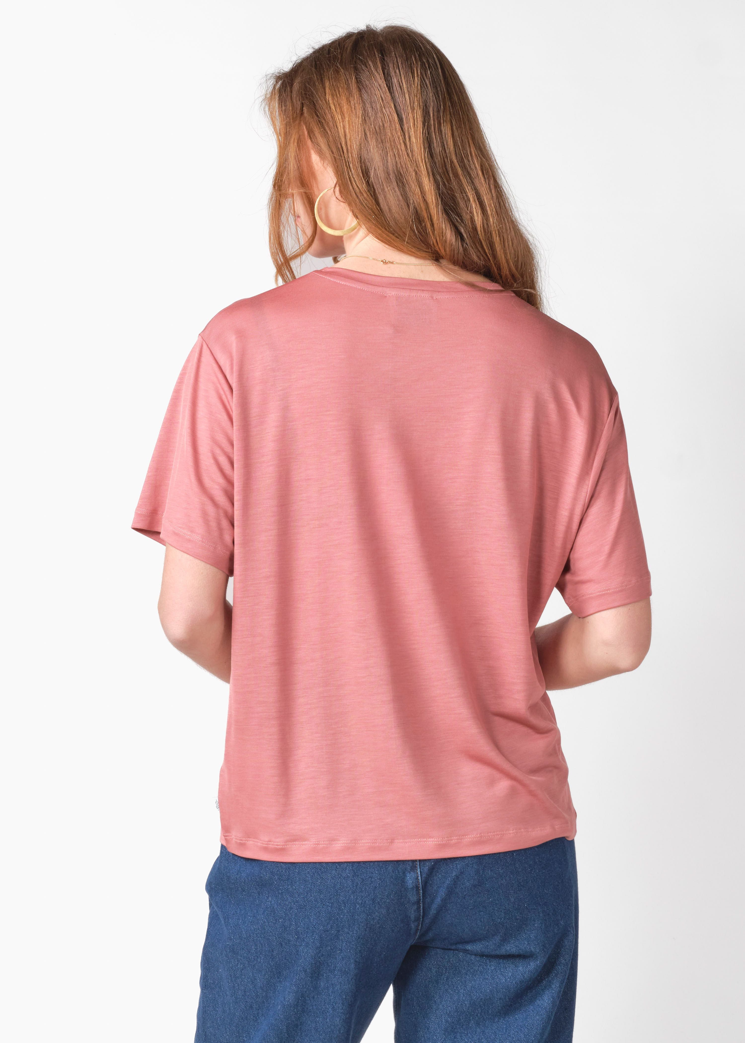 Klitmøller T-Shirt Rose lyocell tee