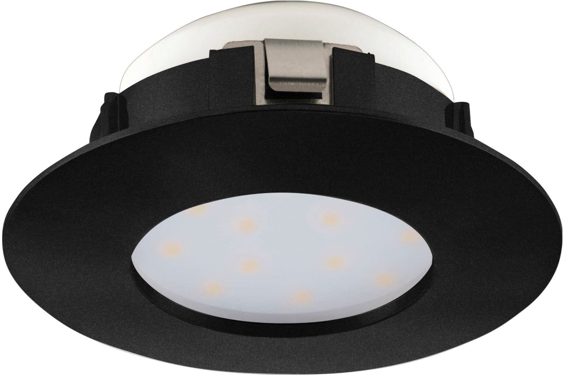 EGLO Deckenleuchte PINEDA, in Kunststoff LED Deckenleuchte Warmweiß - integriert, aus 4,9W Warmweiß, - schwarz fest