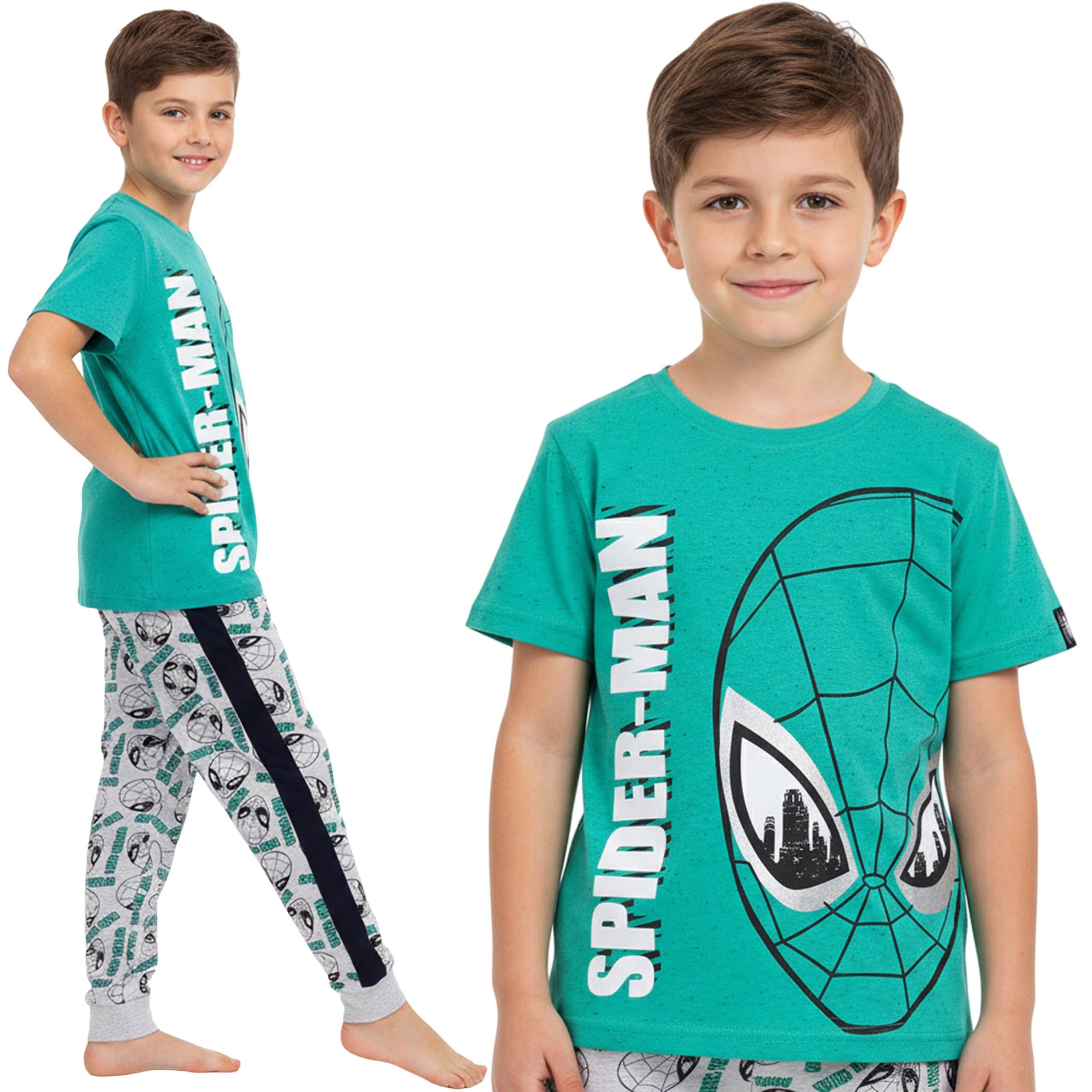 MARVEL Pyjama Marvel Spider-Man Baumwoll-Pyjama für Jungen, 2-teiliges Set
