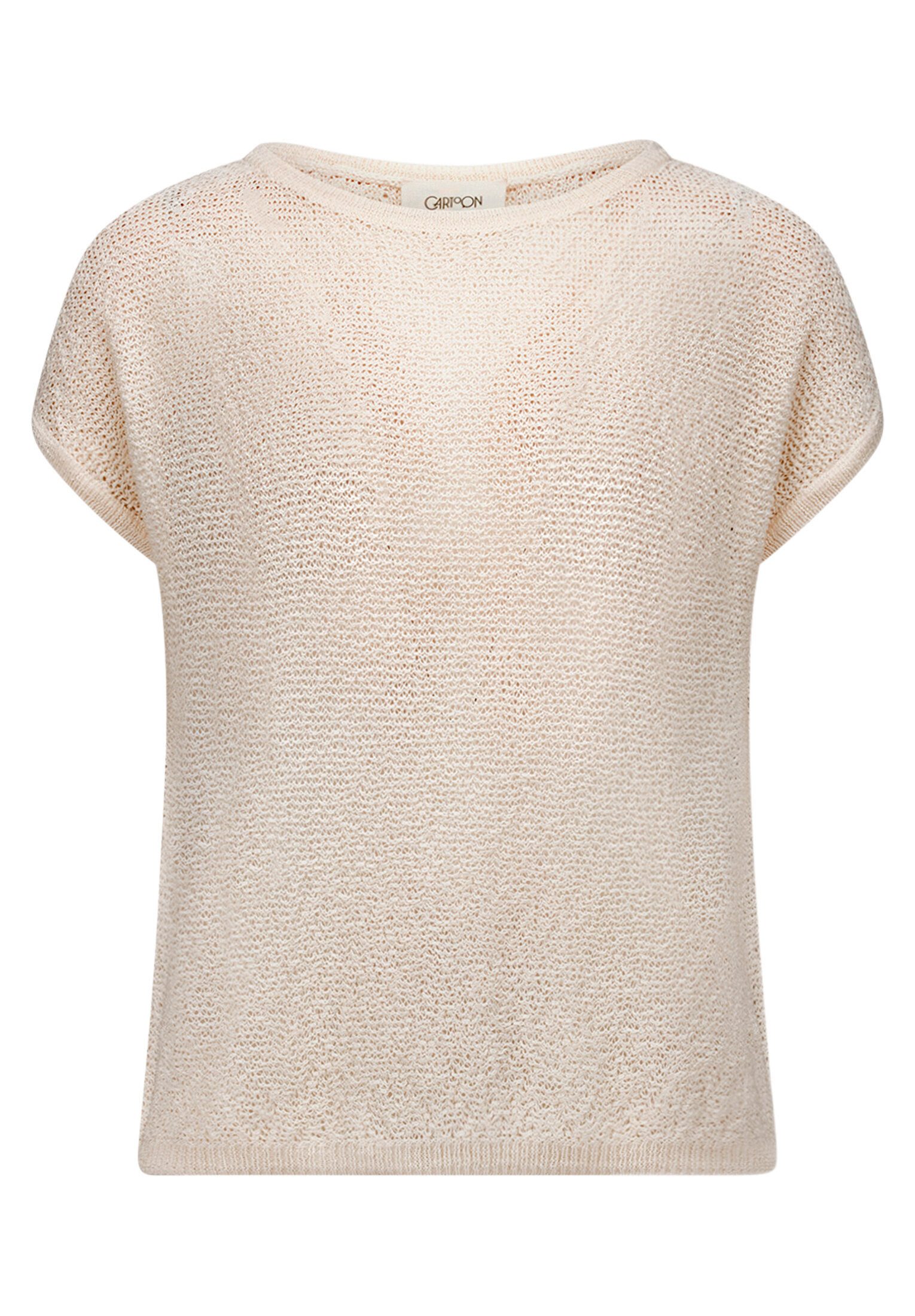 Cartoon Stricktop Damen mit Rundhalsausschnitt