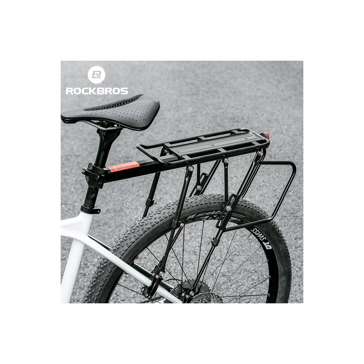 ROCKBROS Fahrrad-Gepäckträger Rockbros Gepäckträger 33210004001 Schwarz mit Ablage