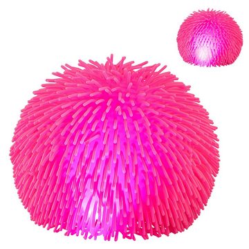 CEPEWA Spielball Quetschball Zottel LED blinkend Ø20cm pink