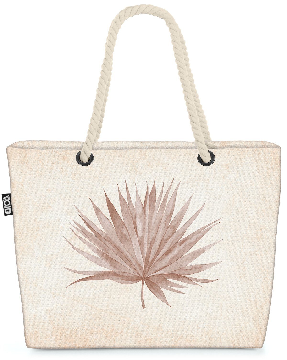 VOID Strandtasche (1-tlg), Boho Trockenblume Palmenblatt blatt blume trocken blumenstrauss flora