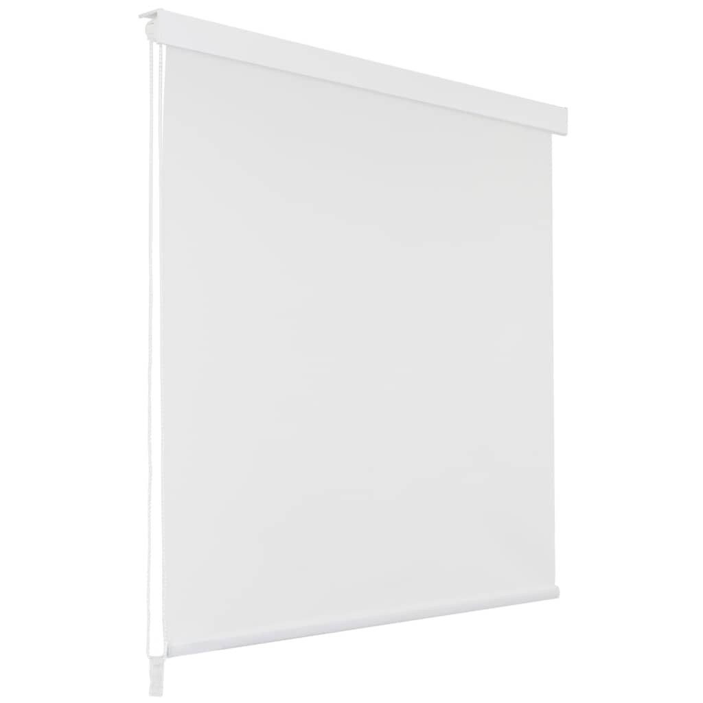 vidaXL Duschvorhang 140 x 240 cm Duschrollo 140x240 cm Weiß Breite 140 cm