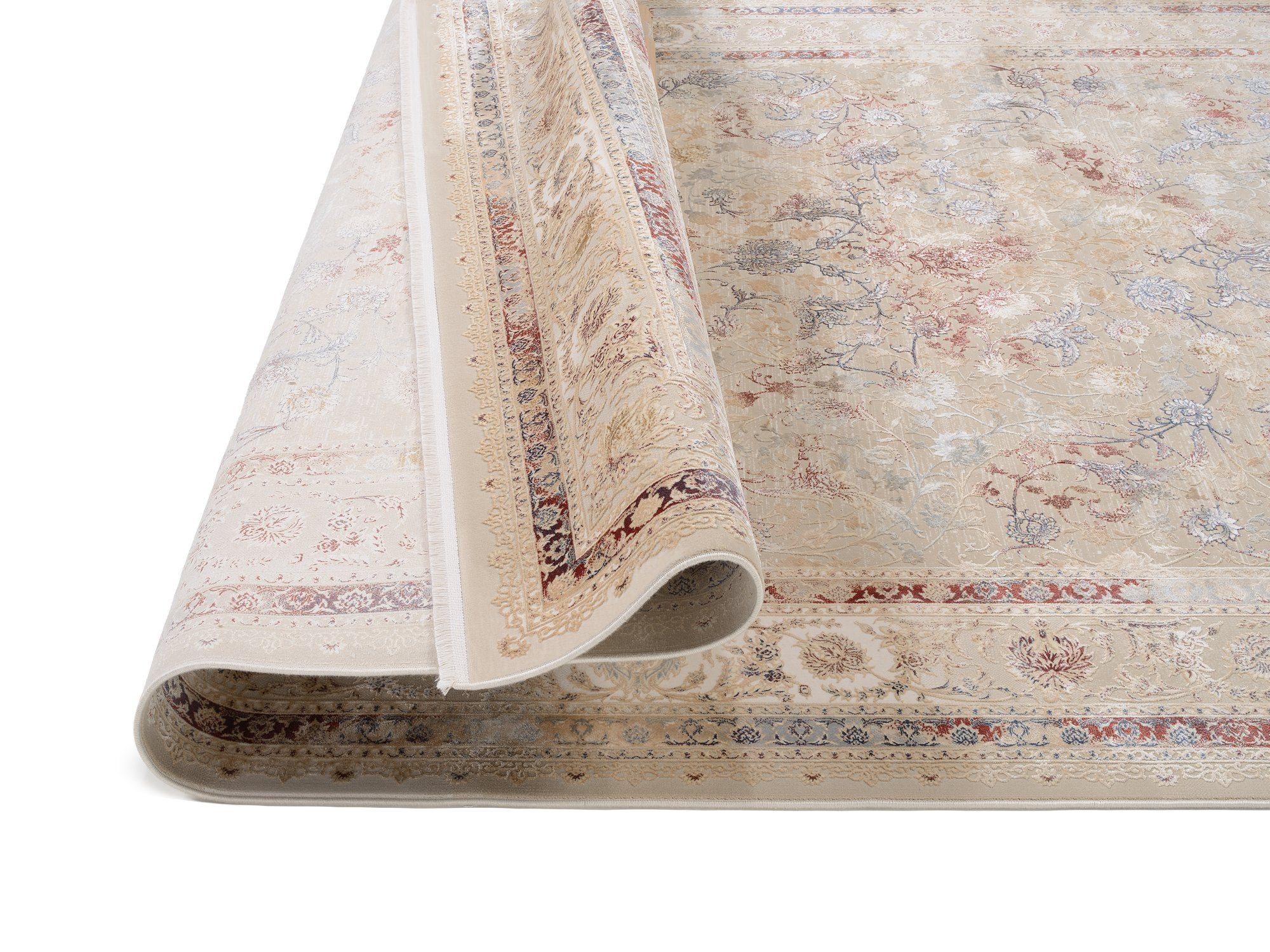 OCI DIE TEPPICHMARKE Teppich MYSTIC LIMITED, rechteckig, Höhe: 7 mm, florale Muster in 3D-Optik, maschinell gewebt, Viskose