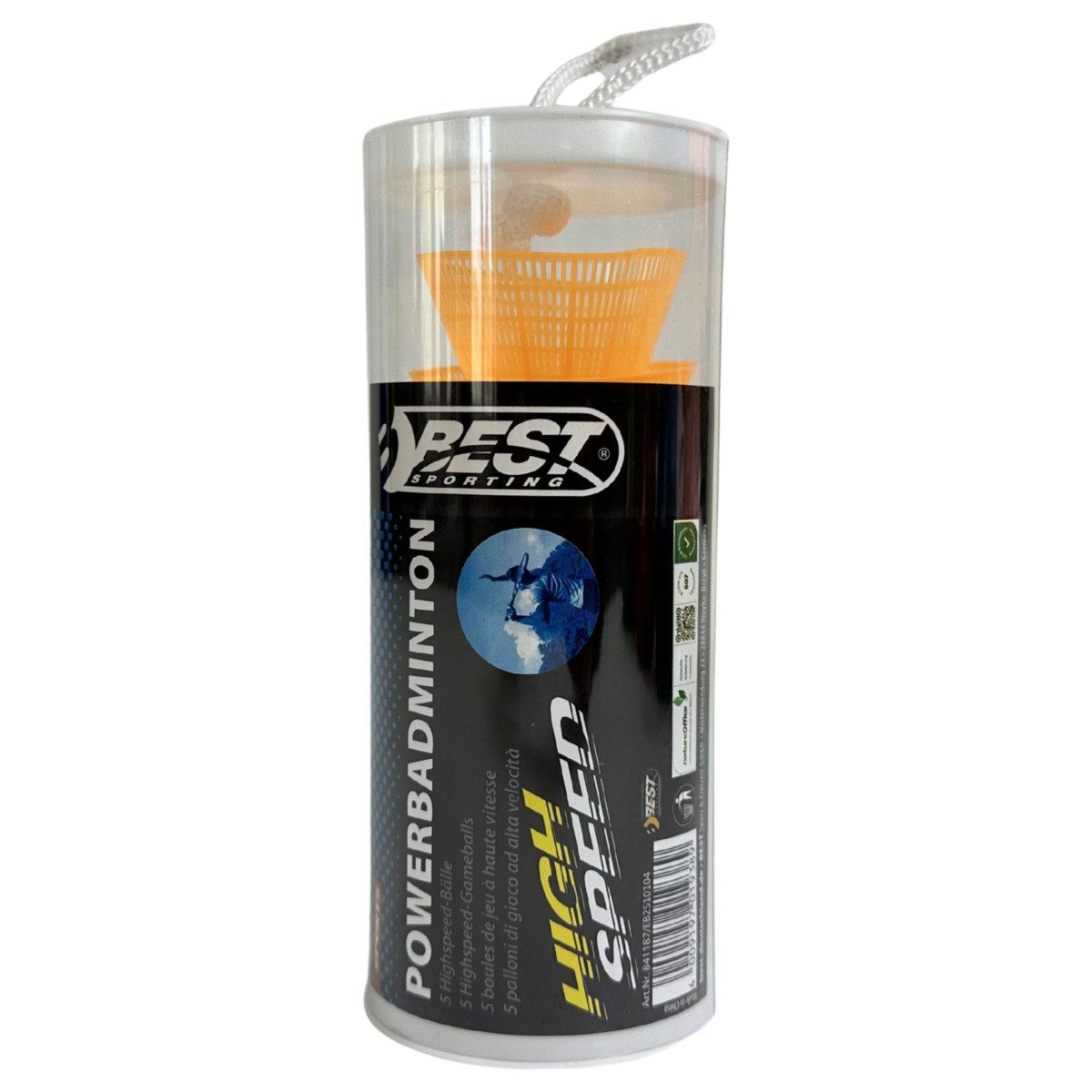 Badmintonball Badminton Bälle Highspeed neon 5 Stück