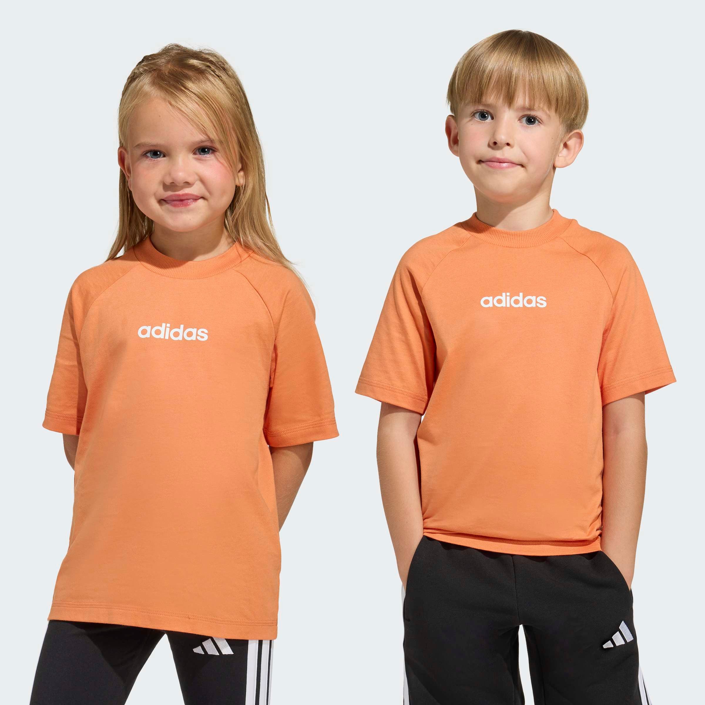 adidas Sportswear T-Shirt LK LIN TEE 160 für Kinder, Rundhalsausschnitt, ohne Verschluss, weiches Material