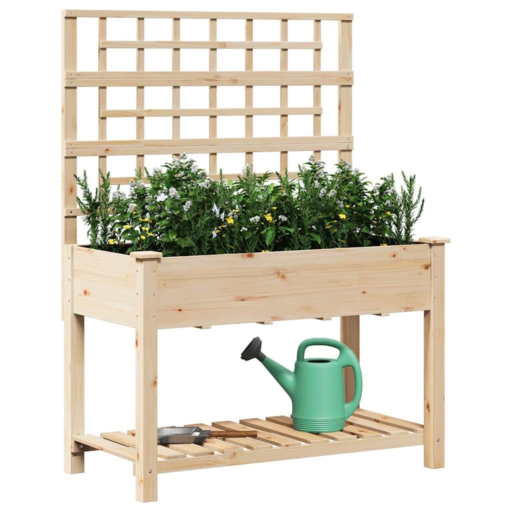 vidaXL Blumentopf Garten-Pflanzgefäß Beige 115 x 60,5 x 153 cm (1 St)