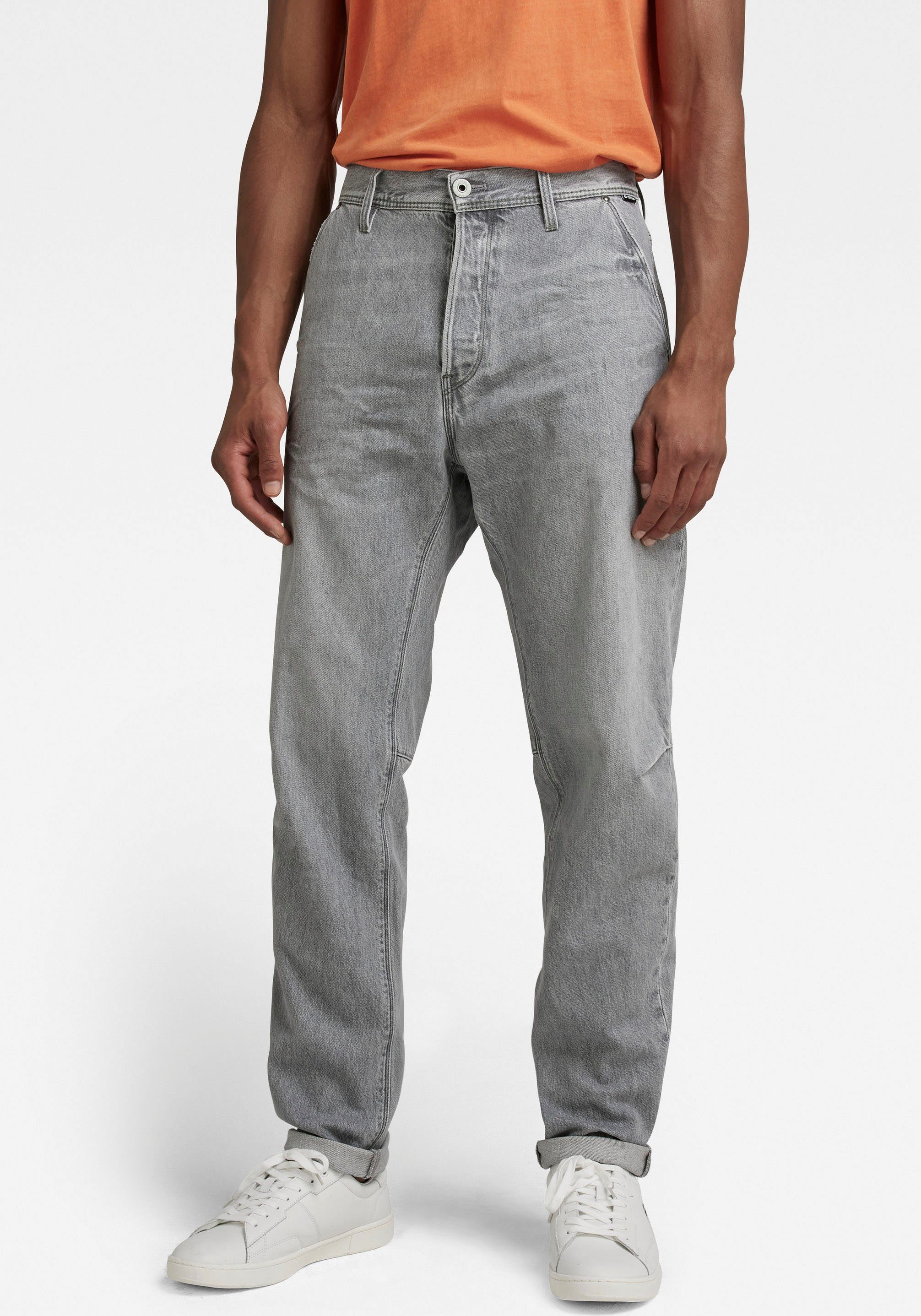 Limitierter Outlet-Preis! G-Star RAW Tapered-fit-Jeans Relaxed grey Tapered 3d faded Grip