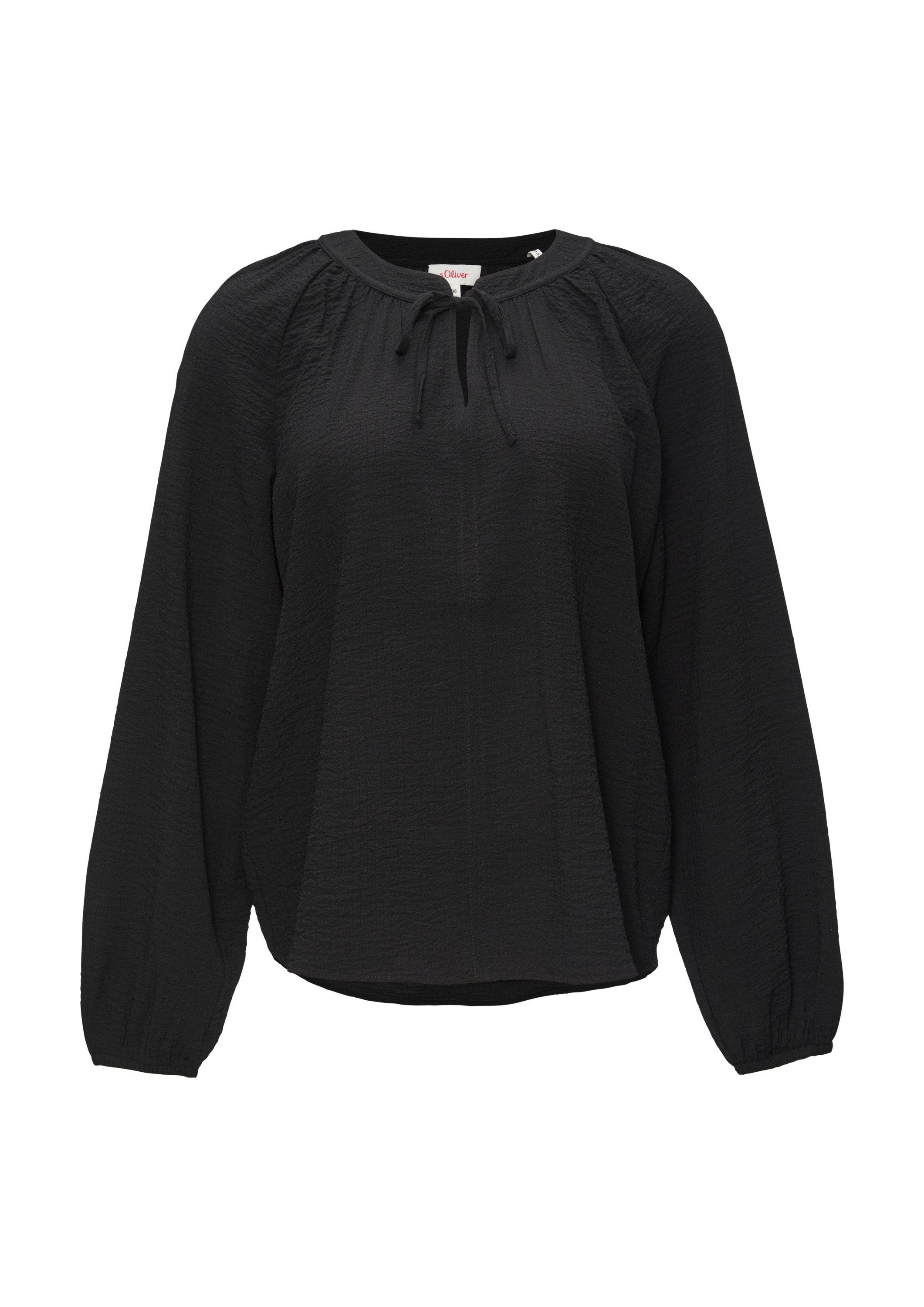 s.Oliver Langarmbluse Bluse Strukturierte Bluse mit günstig online kaufen