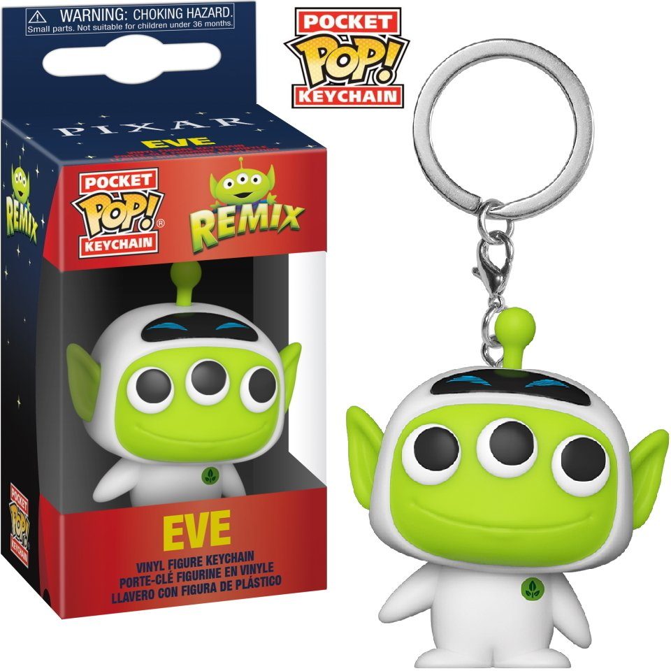 Funko Schlüsselanhänger Pixar Alien Remix - Eve Pocket Pop!