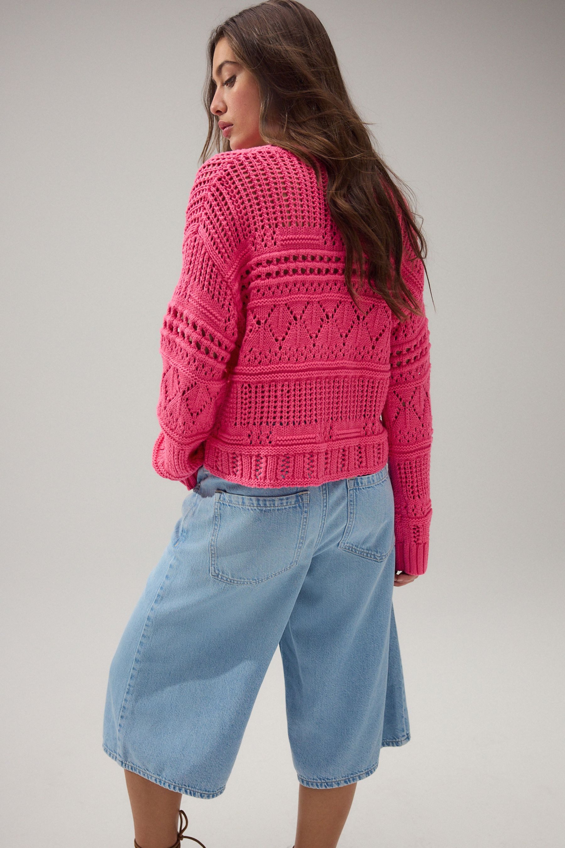 Next V-Ausschnitt-Pullover Langarm-Pullover mit V-Ausschnitt und Baumwolle günstig online kaufen