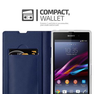 Cadorabo Handyhülle Sony Xperia Z1 Sony Xperia Z1, Klappbare Handy Schutzhülle - Hülle - mit Standfunktion und Kartenfach
