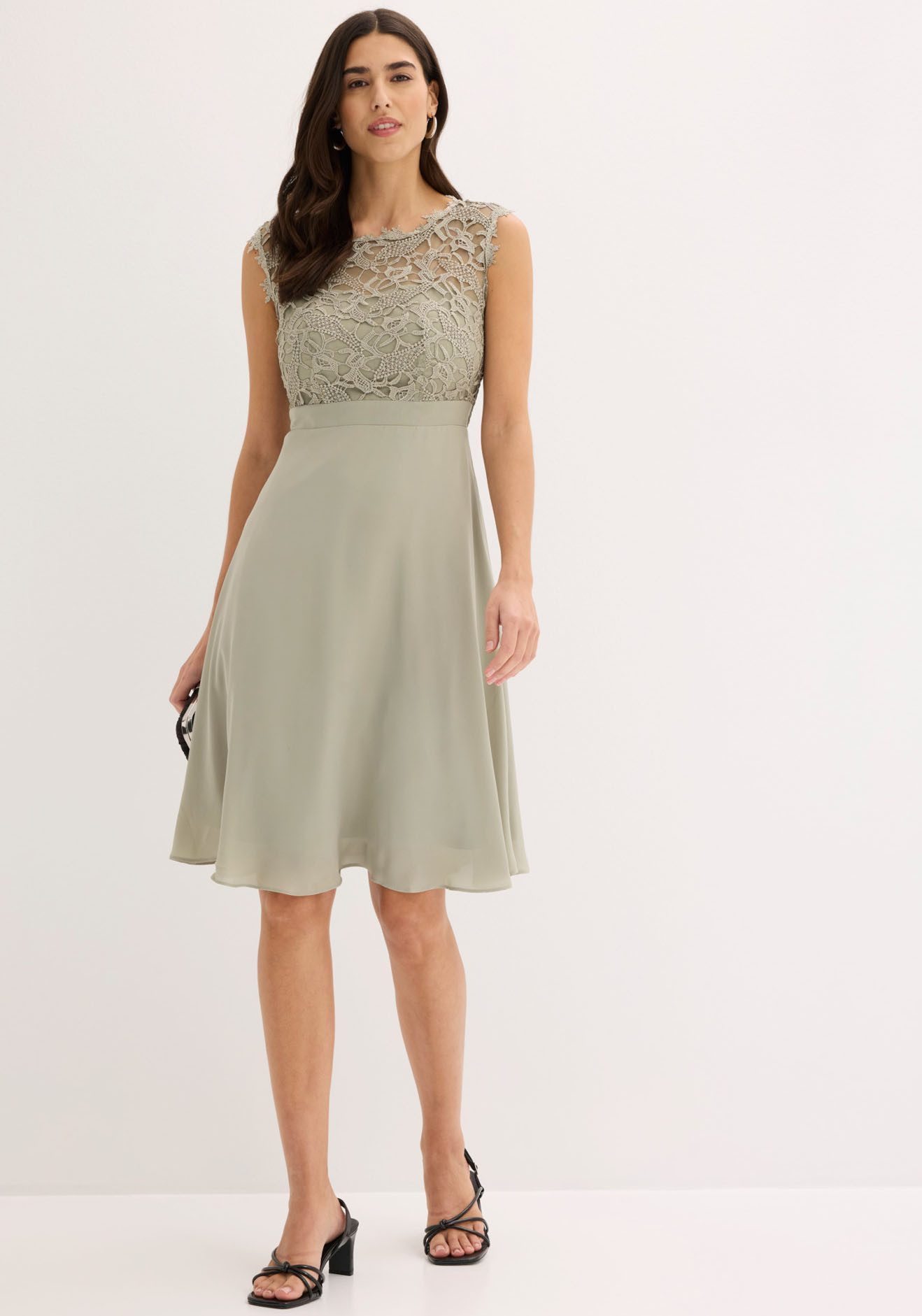 bonprix Minikleid (1-tlg) für besondere Anlässe, aus Polyester, taillierte Passform