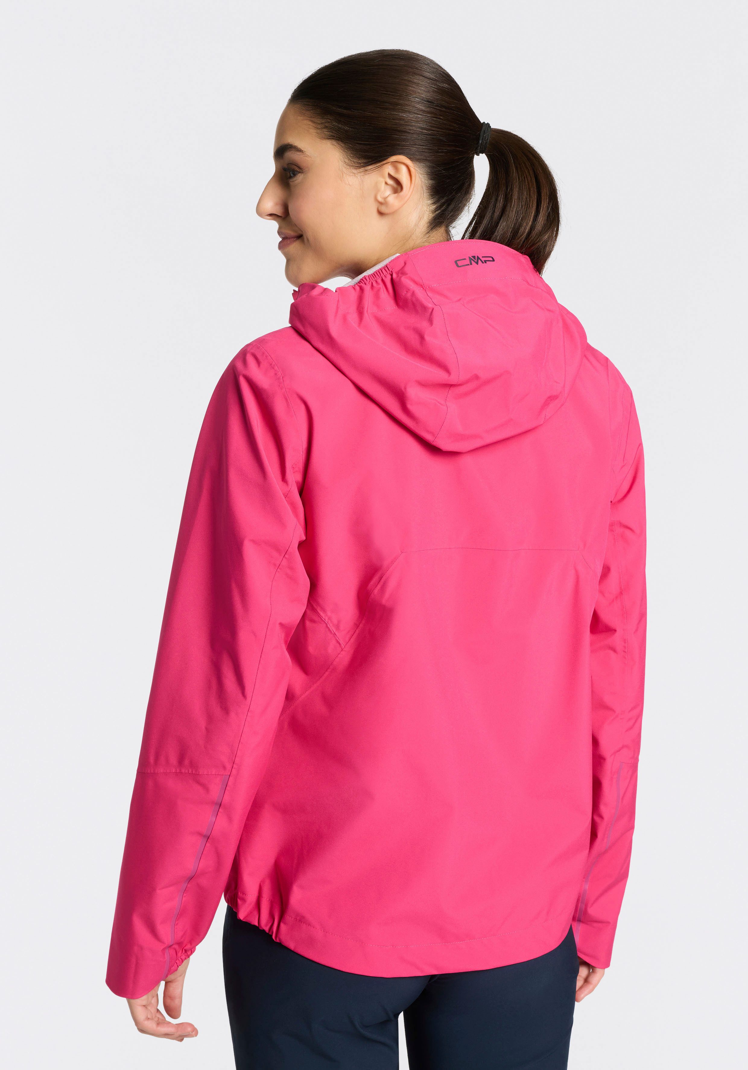 CMP Regenjacke mit regulierbarer Kapuze, 2-Lagen-Konstruktion, wasserabweisend