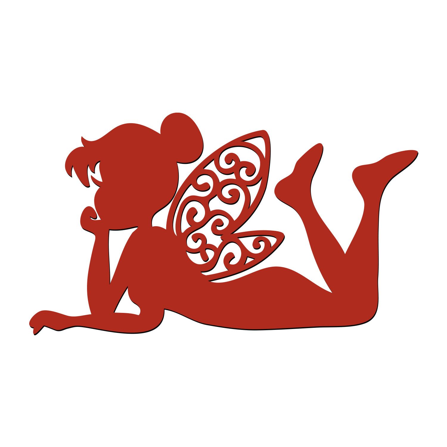 Namofactur LED Nachtlicht Fee - Schlaflicht mit Feen-Motiv für Kleinkinder - Wand Deko Lampe, Ohne Zugschalter, LED fest integriert, Warmweiß, Wanddekoobjekt Kinderzimmer Leuchte batteriebetrieben