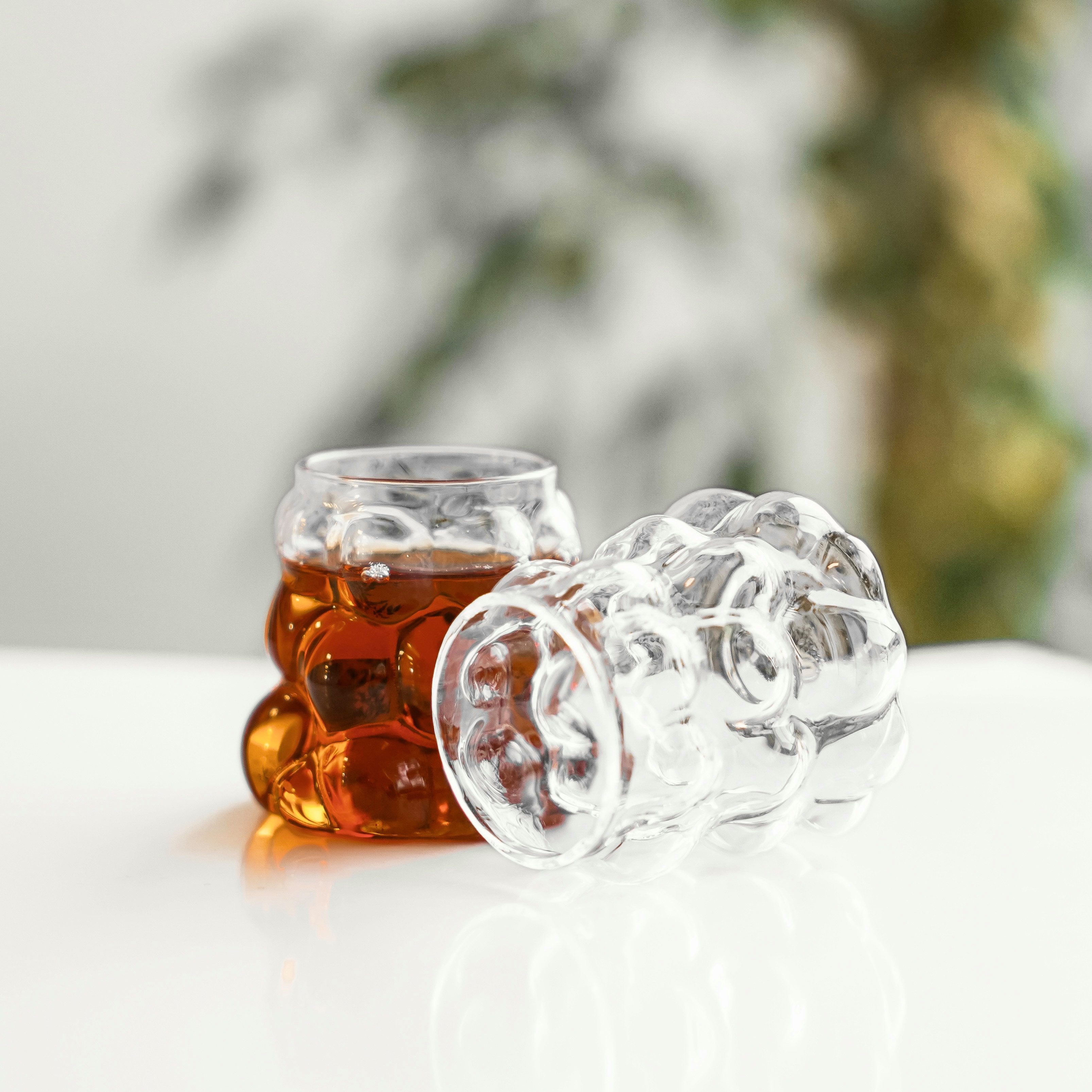 Mulex Gläser-Set Mini Bubble-Gläser 90 ml - 6-teiliges Set für Heiß- & Kaltgetränke, 6-tlg., Glas