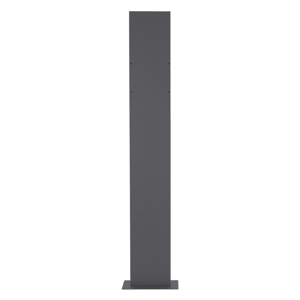 ML-DESIGN Standbriefkasten Wandbriefkasten Briefkasten Postkasten mit Zeitungsfach inkl. Standfuß, Briefkastenanlage mit Standfuß Anthrazit 170 cm Mailbox mit Pfosten