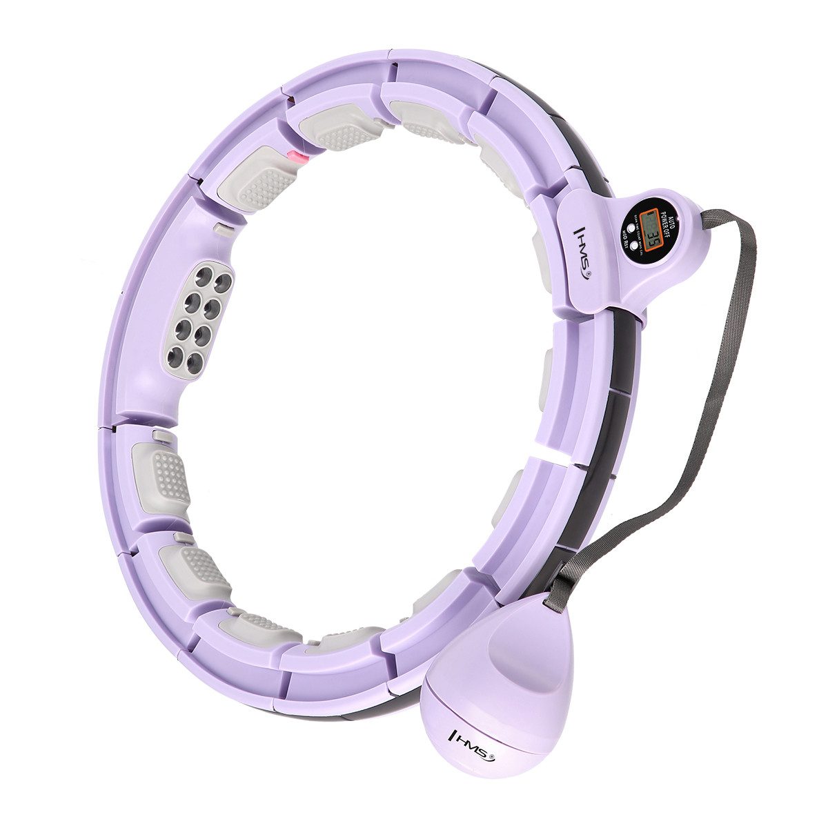 HMS Hula-Hoop-Reifen Hula Hop mit Gewicht und Zähler Fitnessgerät Sportgerät Fitnessring