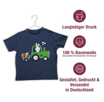 Shirtracer T-Shirt Traktor Hase Ostereier Ostergeschenke
